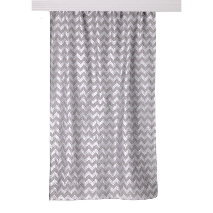 Штора жаккард "Exclusive gray", размер 200х270 см, цвет серый