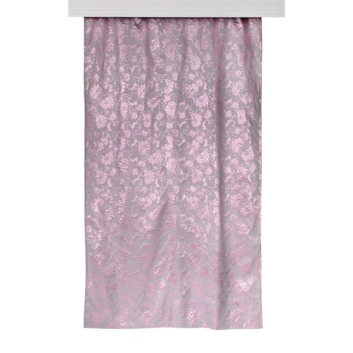 Штора жаккард "Classical rose", размер 145х270 см, цвет розовый