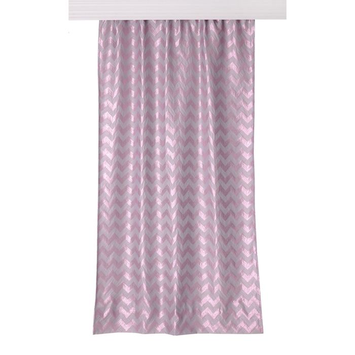 Штора жаккард "Exclusive rose", размер 145х270 см, цвет розовый