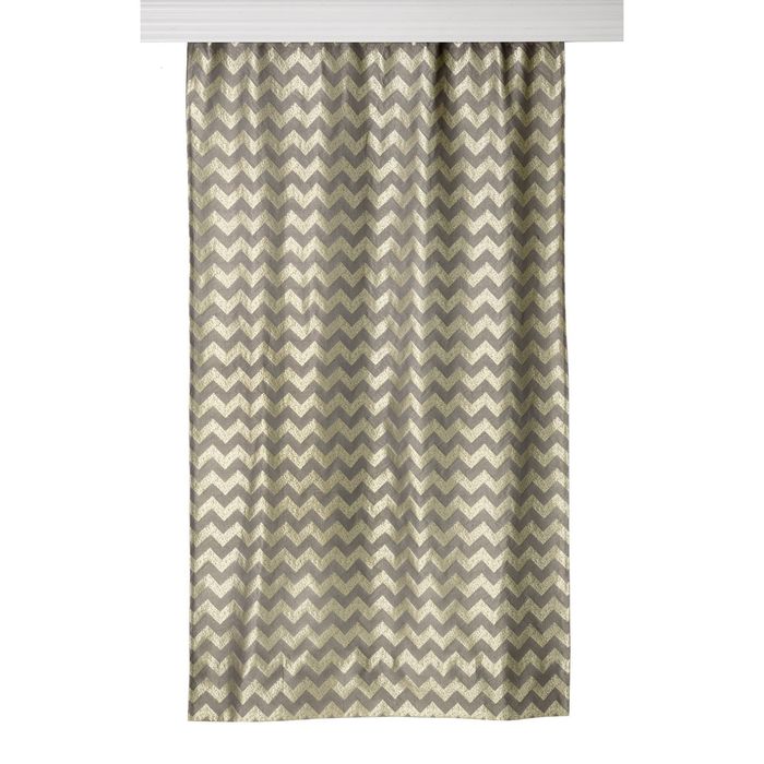 Штора жаккард "Exclusive lime", размер 145х270 см, цвет светло-коричневый