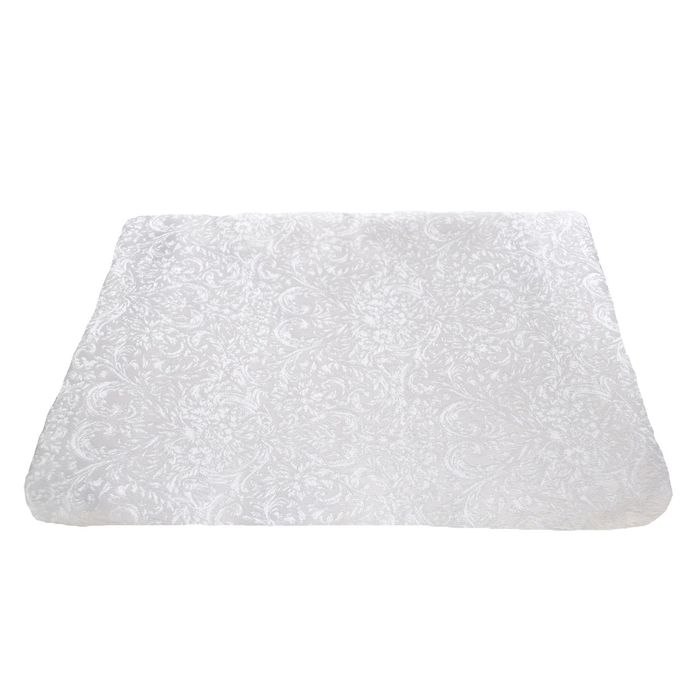 Штора жаккард "Жемчуг", размер 145х270 см, цвет белый