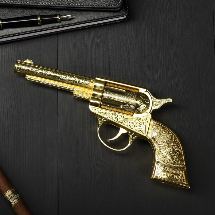 Зажигалка - револьвер газ "За службу отечеству!"