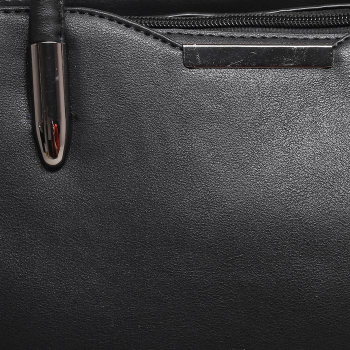 Сумка женская на молнии, 1 отдел с перегородкой, наружный карман, цвет чёрный