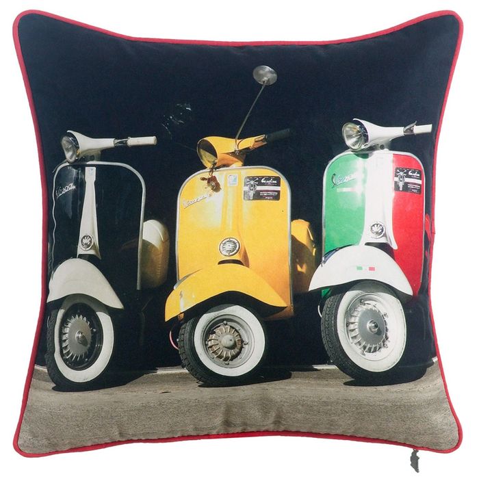 Чехол для декоративной подушки "Мотороллер", размер 45х45 см