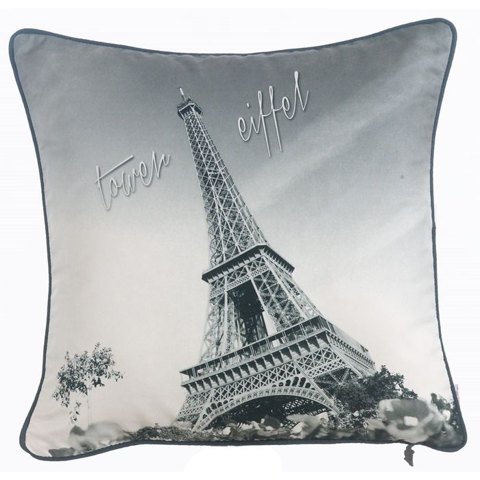 Чехол для декоративной подушки "Городское кафе", размер 45х45 см