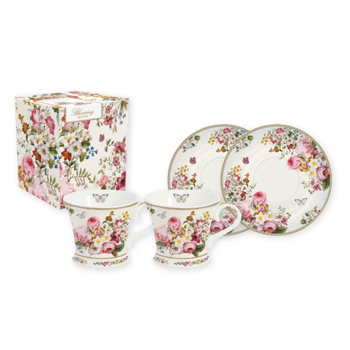 Набор "Цветочный карнавал", 4 предмета, белый, 0,08 л