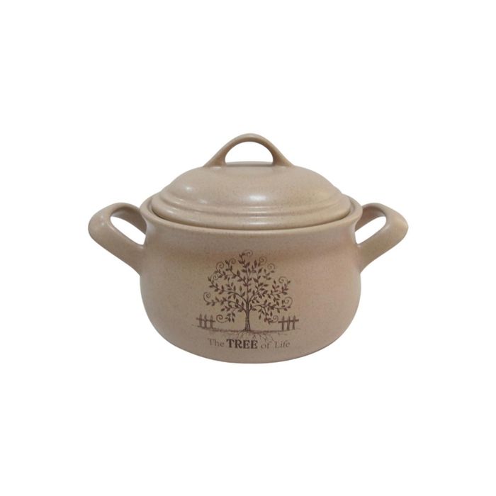 Горшочек с ручками и с крышкой "Дерево жизни" 0,5 л