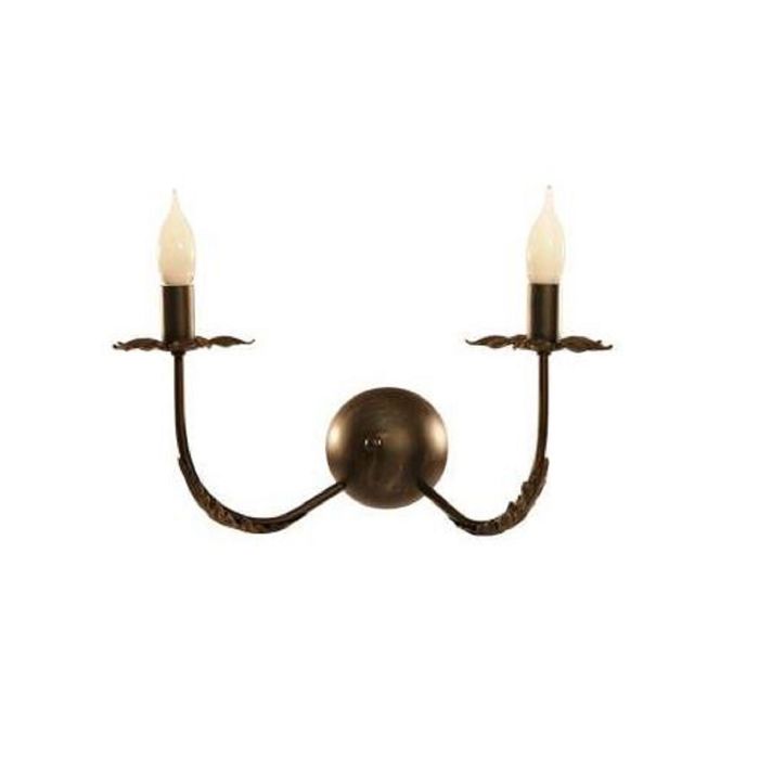 Бра классика "Ахерон" 2 лампы Е14 60 Вт черный 37х42х12 см