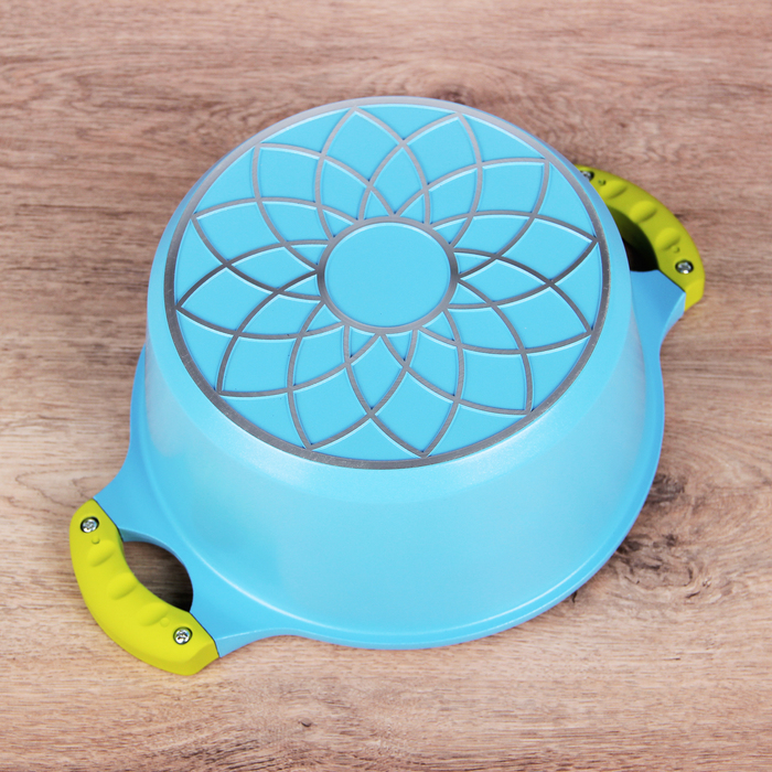 Кастрюля литая с керамическим покрытием d=24 см "Мультиколор", 3,1 л