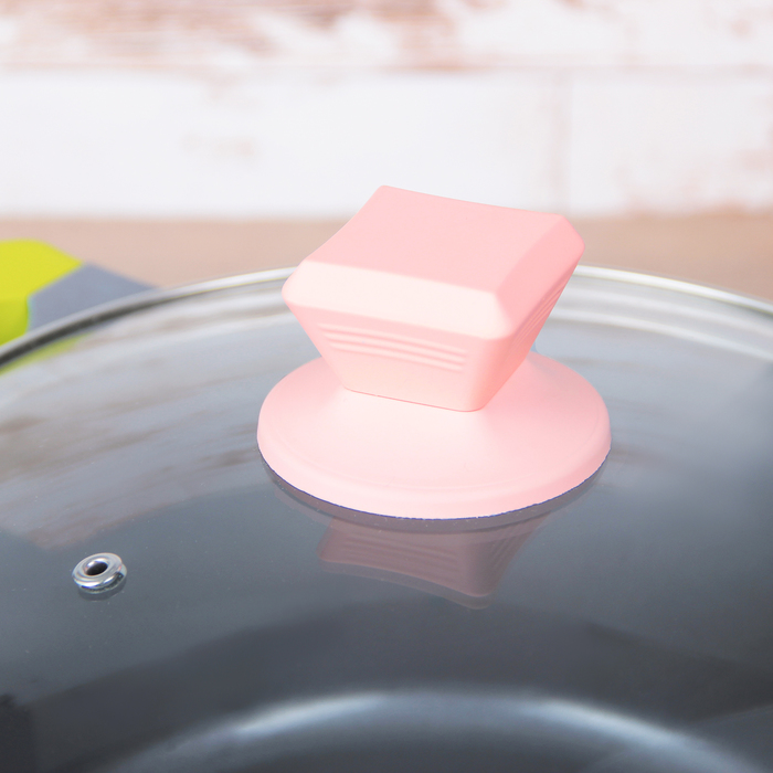 Кастрюля литая с керамическим покрытием d=24 см "Мультиколор", 3,1 л