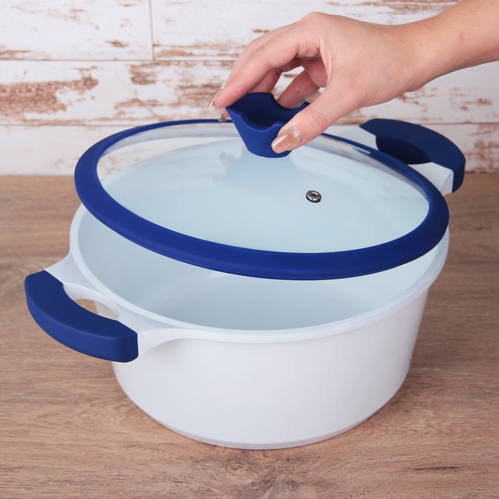 Кастрюля литая с керамическим покрытием d=24 см "Модерн", 3,1 л