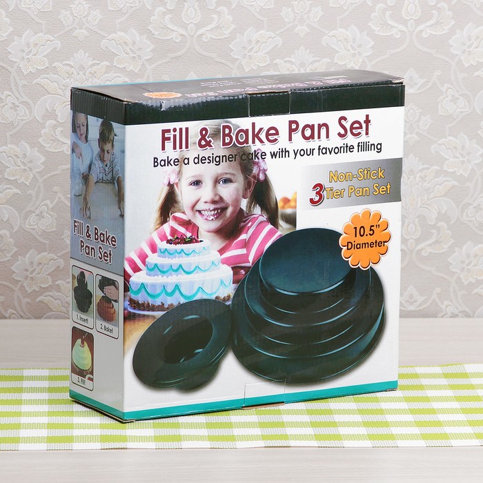 Набор форм для выпечки Fiill&Bake, 2 предмета: 27х9,5/15х6 см, антипригарное покрытие