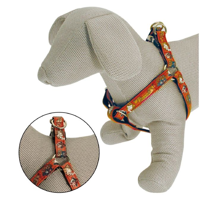 Шлейка "Пираты" 25 мм*(60-100 см), красный