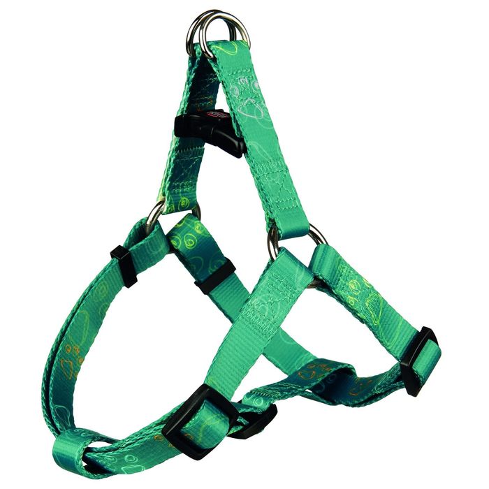 Шлейка Trixie Jimmy One Touch, XS–S, 30–40 х 1,5 см, бирюзовый