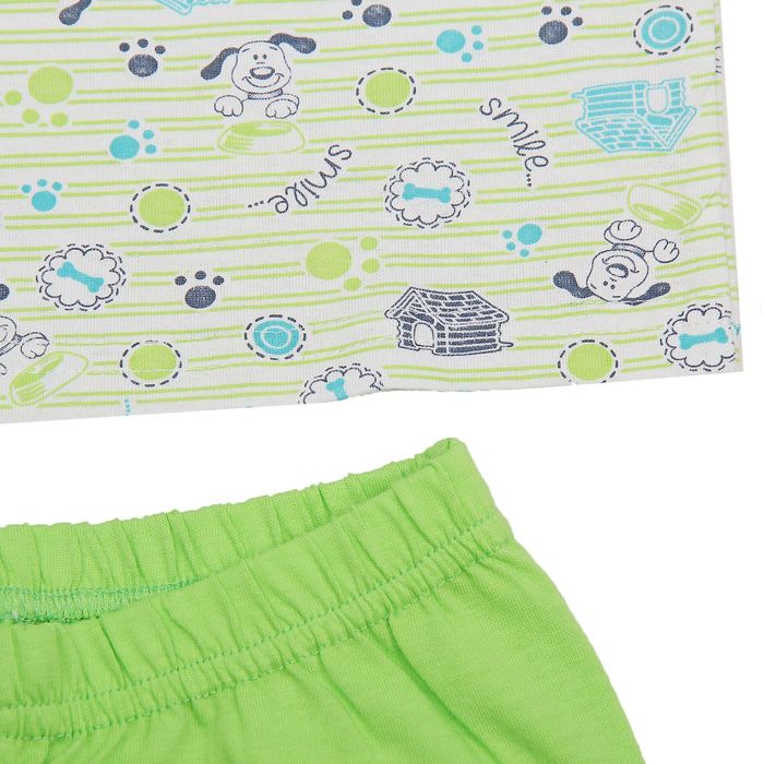 Пижама для мальчика "Серия", рост 110 см (56), цвет салатовый УНЖ006001н