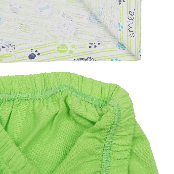 Пижама для мальчика "Серия", рост 110 см (56), цвет салатовый УНЖ006001н