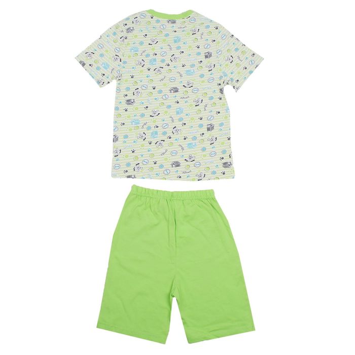 Пижама для мальчика "Серия", рост 110 см (56), цвет салатовый УНЖ006001н