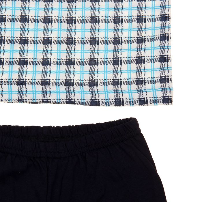 Пижама для мальчика "Серия", рост 116 см (60), цвет тёмно-синий УНЖ006001н