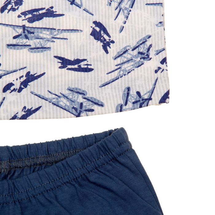 Пижама для мальчика "Серия", рост 116 см (60), цвет синий/серый УНЖ006001н