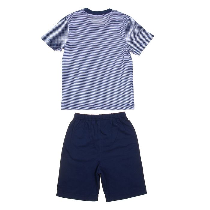 Пижама для мальчика "Серия", рост 104 см (54), цвет васильковый/синий УНЖ006001н