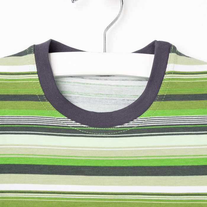 Пижама для мальчика "Серия", рост 116 см (60), цвет салатовый/зелёный/серый УНЖ013804н