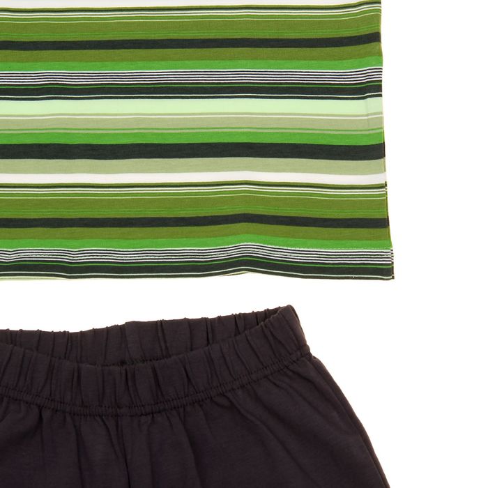 Пижама для мальчика "Серия", рост 116 см (60), цвет салатовый/зелёный/серый УНЖ013804н