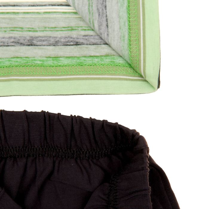 Пижама для мальчика "Серия", рост 116 см (60), цвет салатовый/зелёный/серый УНЖ013804н