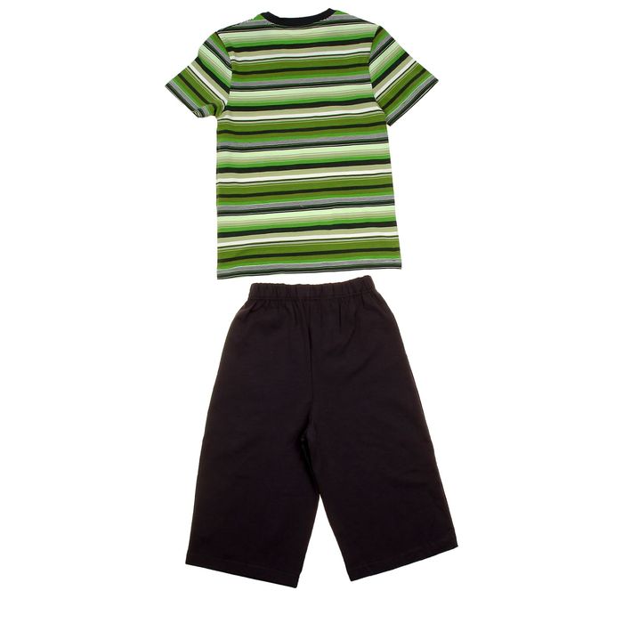 Пижама для мальчика "Серия", рост 116 см (60), цвет салатовый/зелёный/серый УНЖ013804н