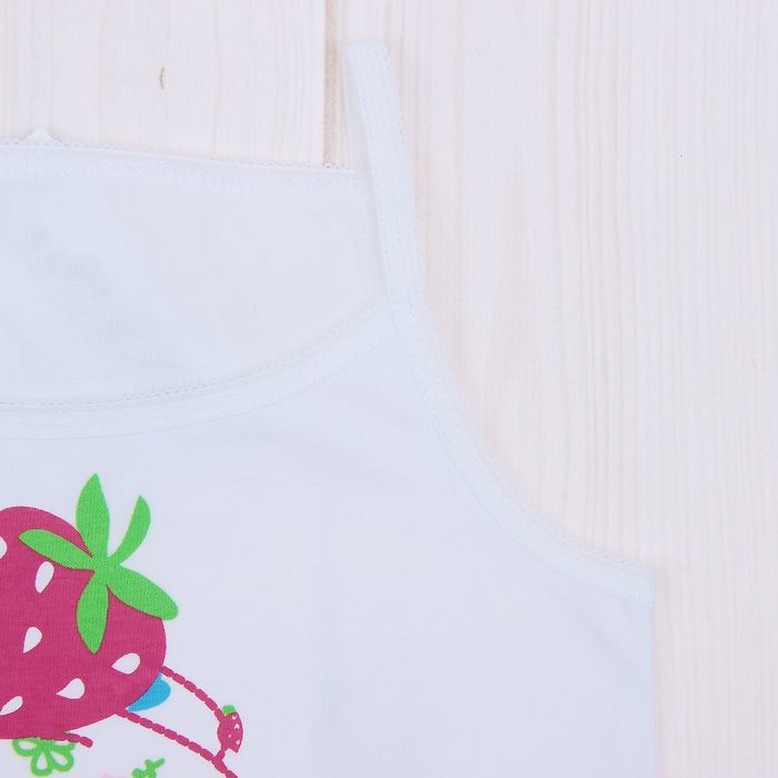 Майка для девочки "Мышата и сладости", рост 92 см (50), цвет белый ДНМ973001_2_М