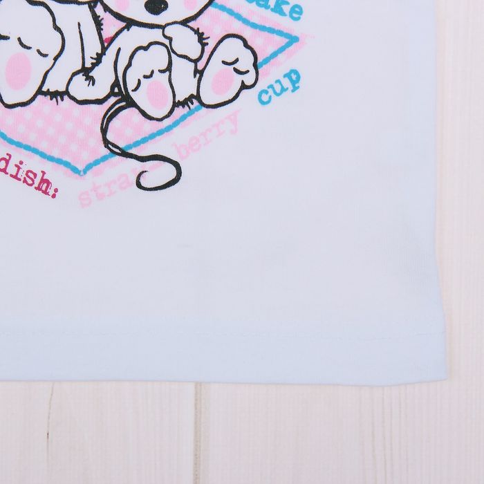 Майка для девочки "Мышата и сладости", рост 92 см (50), цвет белый ДНМ973001_2_М