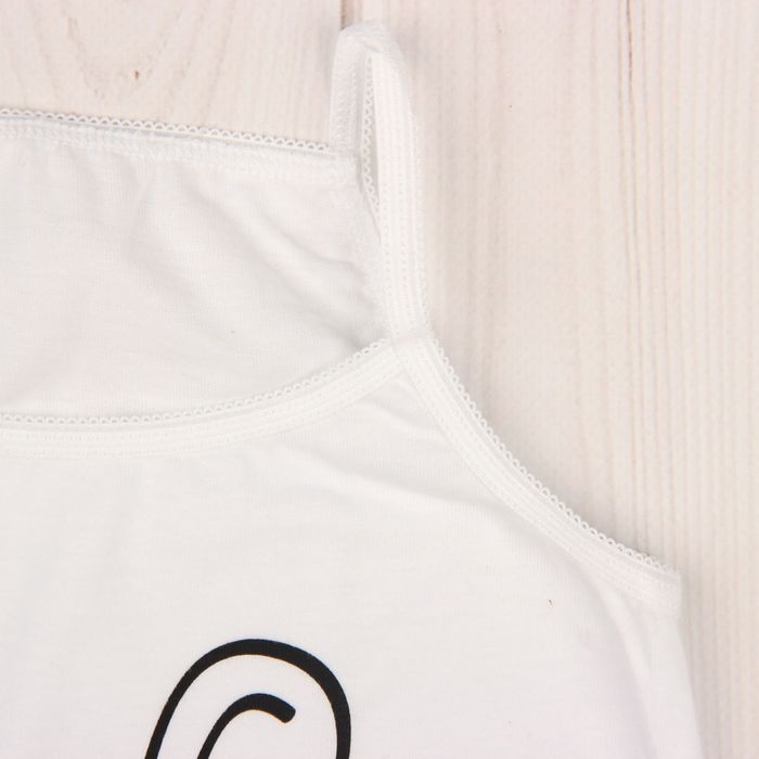 Майка для девочки "Зверушки", рост 92 см (50), цвет белый ДНМ973001_4_М