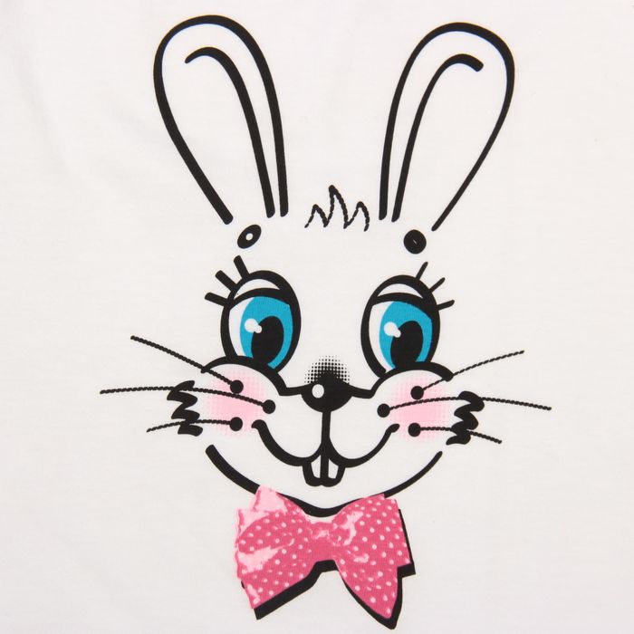 Майка для девочки "Зверушки", рост 92 см (50), цвет белый ДНМ973001_4_М