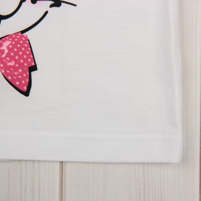 Майка для девочки "Зверушки", рост 92 см (50), цвет белый ДНМ973001_4_М