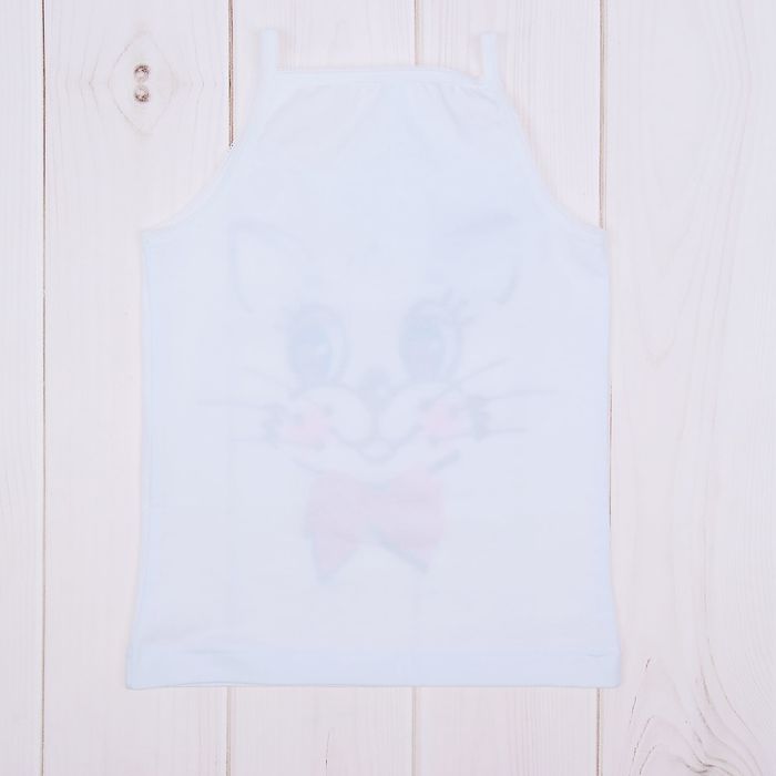 Майка для девочки "Зверушки", рост 92 см (50), цвет белый ДНМ973001_5_М