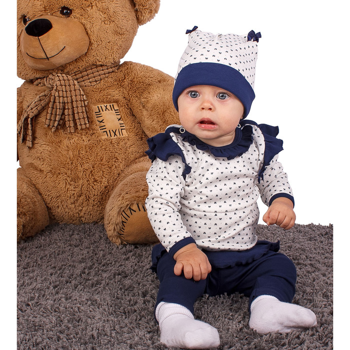 Рейтузы для девочки "Люкс", рост 92 см (54), цвет тёмно-синий ДЮЛ912067_М