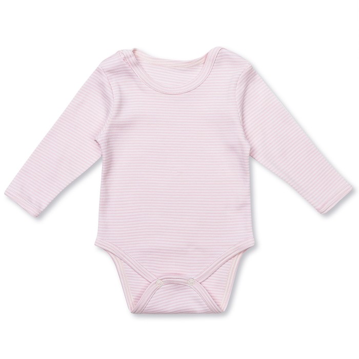 Полукомбинезон для девочки "Полоски и сердечки", рост 68 см (44), цвет розовый  ЮЗД751067н_М   18697