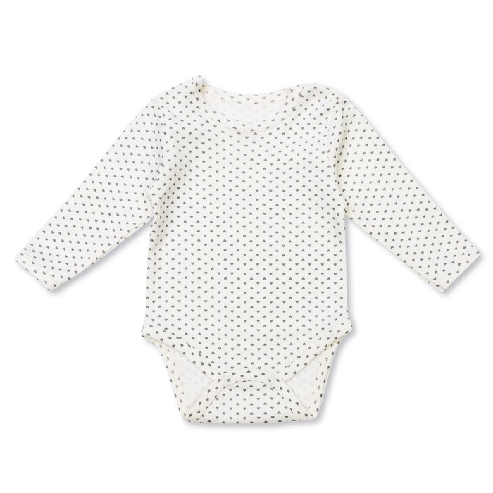 Полукомбинезон для девочки "Полоски и сердечки", рост 68 см (44), цвет серый/сливки  ЮЗД751067н_1_М