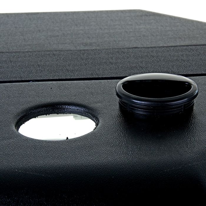 Аквариум с крышкой восьмигранный, 130л, черный