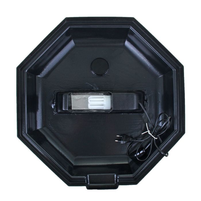 Аквариум с крышкой восьмигранный, 130л, черный