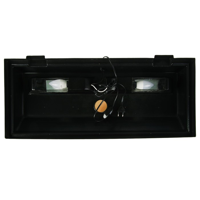 Аквариум с крышкой прямоугольный 100л, французский дуб