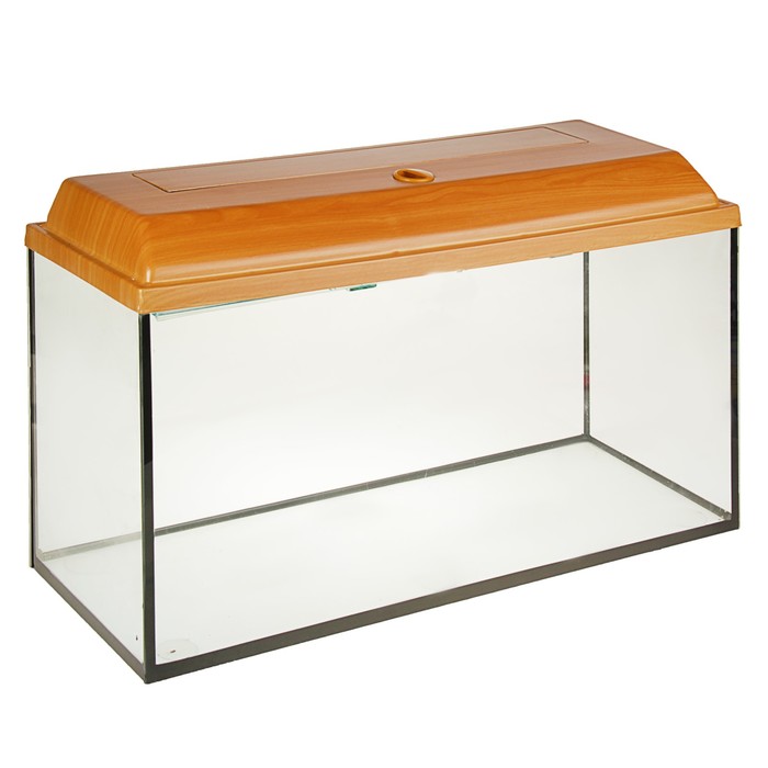 Аквариум с крышкой прямоугольный 150л, вишня