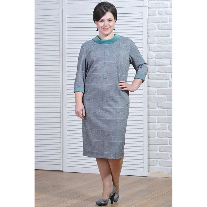 Платье женское 5691, размер 50, рост 164 см, цвет разноцветный