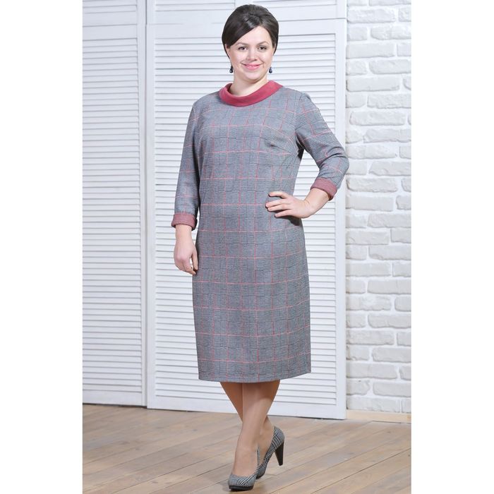 Платье женское 5691а, размер 56, рост 164 см, цвет разноцветный