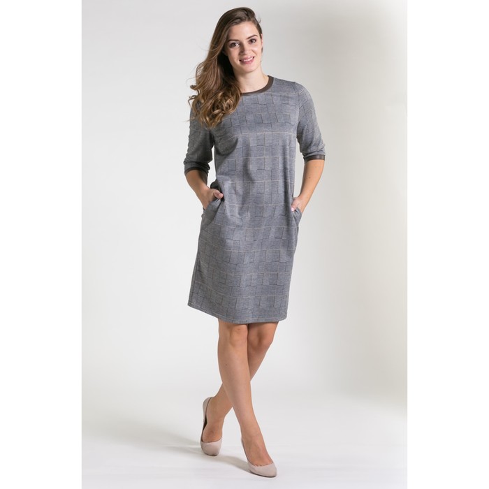 Платье женское 5706, размер 52, рост 164 см, цвет разноцветный