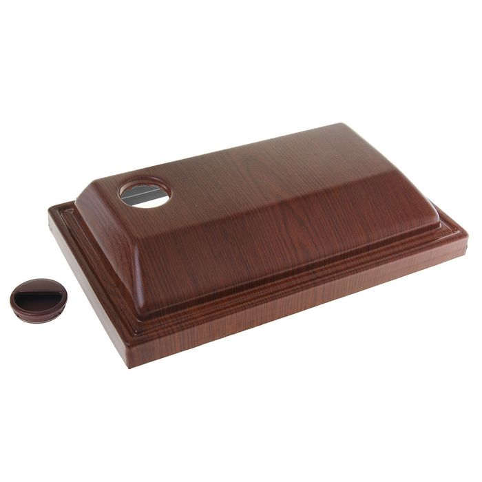 Аквариум с крышкой прямоугольный 100л,орех