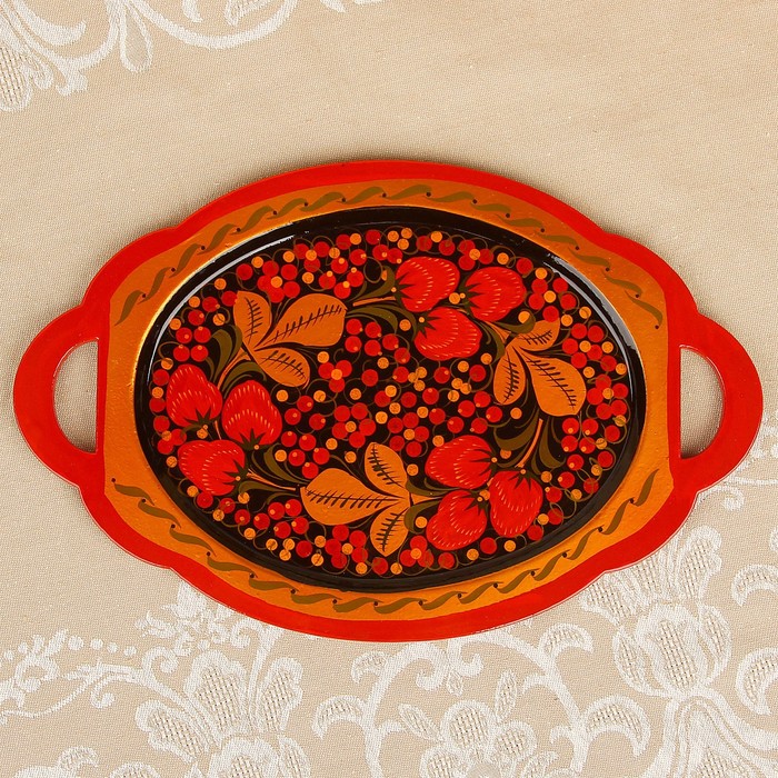 Сухарница «Ягодка», 30×19,5 см, хохлома