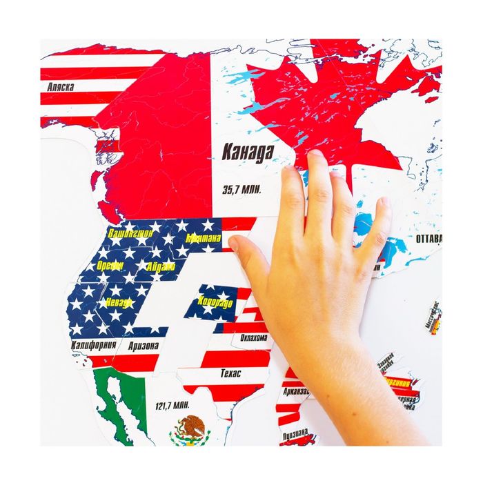 Магнитный пазл «Северная Америка»