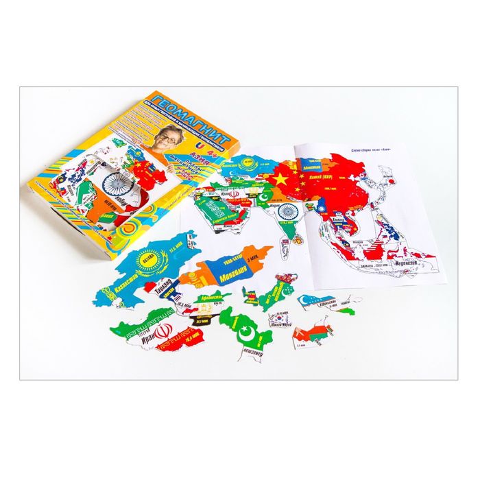 Магнитный пазл «Азия»