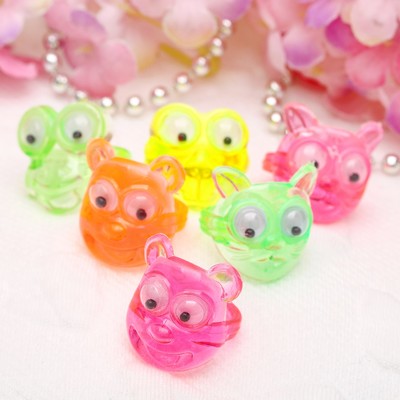 Кольцо детское "Выбражулька" глазки, форма МИКС, цвет МИКС