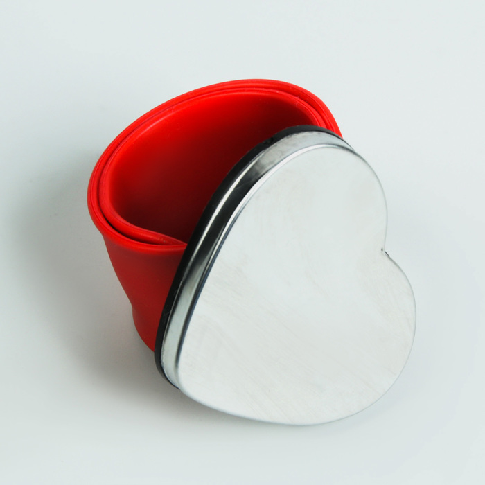 Магнитный браслет-держатель для шпилек и невидимок, в форме сердца, цвет МИКС